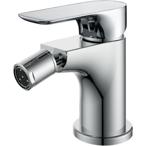 IMEX Bidet-Einhebelmischer Nassau serienchromatischer Messingkörper keramische Kartusche Ø35 mm flexible Anschlüsse 3-8 – Modell Imex-BDU014-2