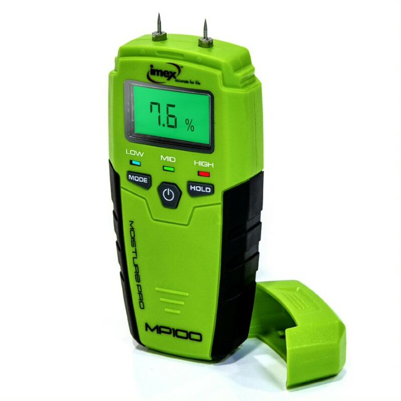 Digital Moisture Meter Professional Damp Detector lcd Display MP100 - Imex