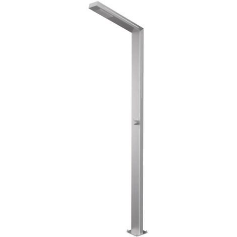 IMEX Doccia da piscina in acciaio 316 con luce SENSE rubinetto monoforo a 2 vie diffusore anticalcare ideale per esterno modello IMEX-GPS016-AC