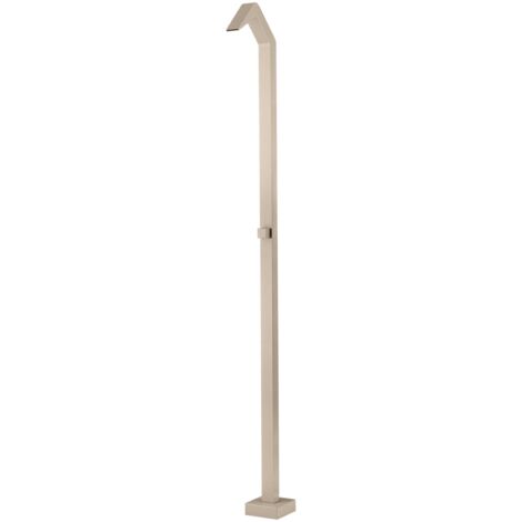 IMEX Ducha de Piscina Beige en Acero 316 NIAGARA Elegancia y resistencia con difusor a cascada y grifo monoforo de 2 vías para jardines y áreas de piscina Ideal para espacios exteriores