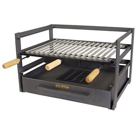 Cassetto Per Barbecue Imex La Volpe - Griglia In Acciaio Inox, Sollevamento Facilitato