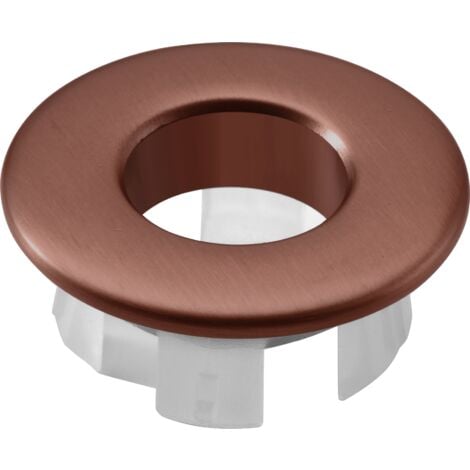 IMEX Embellecedor rebosadero lavabo oro rosa cepillado