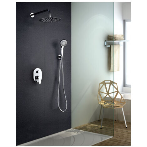 IMEX GPE005 OSLO Conjunto de Ducha Empotrado Monomando Cromo - ref: GPE005
