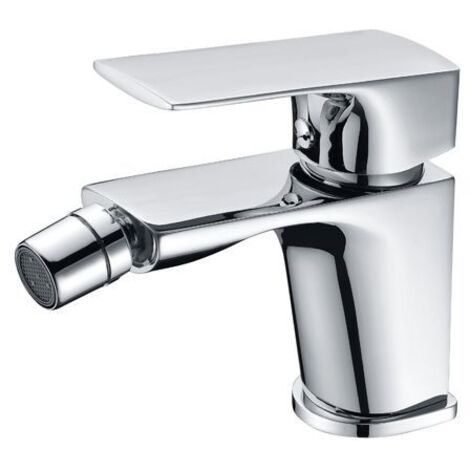 IMEX grifería bidet en latón cromado con cartucho cerámico Ø26 mm y flexibles 3-8 diseno funcional y moderno para bano elegante - Modelo Imex-BDI017-2 Bali