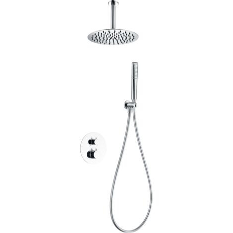 IMEX GTS060 SALERNO Conjunto Ducha Termostático Empotrado Cromo - ref: GTS060