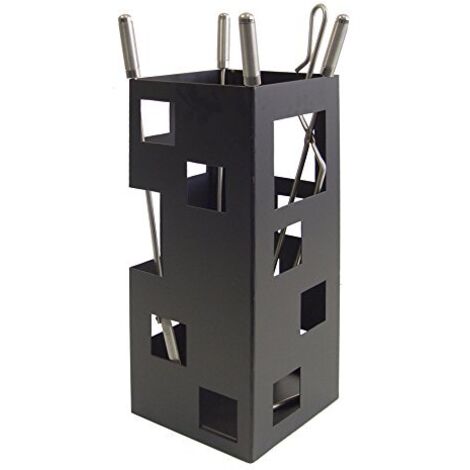Imex la Volpe 10029-Set per caminetto, quadrato (utili in acciaio inox, 50 x 20 x 20 cm