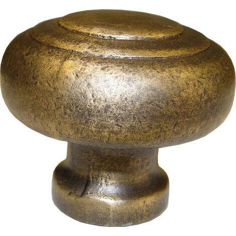 Imex la Volpe 76813-Pomello in ottone stile, 62 mm, piastra 30 mm