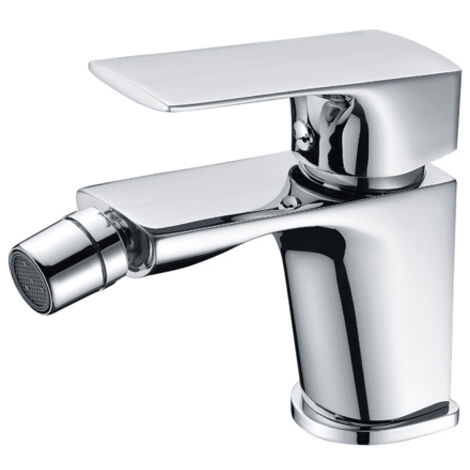 IMEX Miscelatore bidet monocomando in ottone cromato con cartuccia ceramica Ø26 mm TOP e flessibili 3-8 finitura cromata design funzionale e moderno - Modello Imex-BDI017-2 Bali