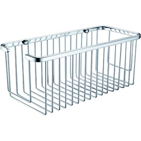 IMEX portasapone rectangular de acero y latón color gris con rejilla cromada frontal modelo Imex-ADF002