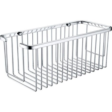 IMEX portasapone rectangular de acero y latón color gris con rejilla cromada frontal modelo Imex-ADF002