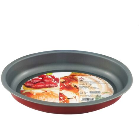 IMF fuente ovalada rioja 33x25x5 cm 8884 , Fuente ovalada Rioja 33 x 25 x 5 cm. -Marca IMF. -Fabricado en acero con recubrimiento antiadherente interior extra resistente sin PFOA y