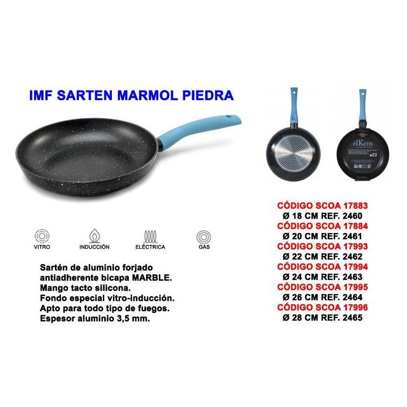 

MIBRICOTIENDA imf sarten marmol piedra 24 cm ref 2463