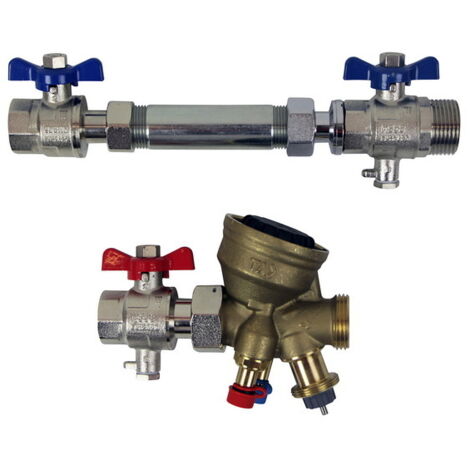 IMI Heimeier Anschlussset TA-COMPACT-P, DN 15, G3/4, G1, horizontales Set für Durchflussregelung