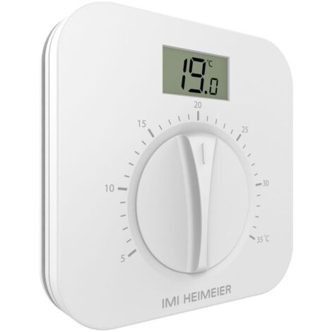 IMI Heimeier DS1-L V2 Raumthermostat 230V Unterputzmontage mit LCD-Bildschirm