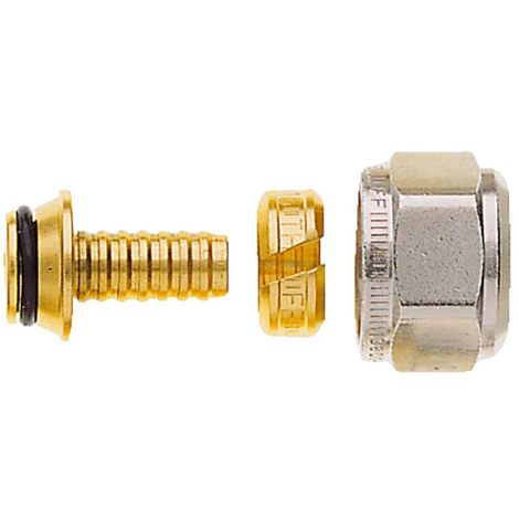 IMI Heimeier Klemmverschraubung vernickelt für Kunststoffrohr 18x2mm und G 3/4 Außengewinde