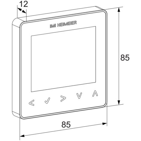 IMI Heimeier neoStat V2 Raumthermostat 230V für Smart Home, Silber