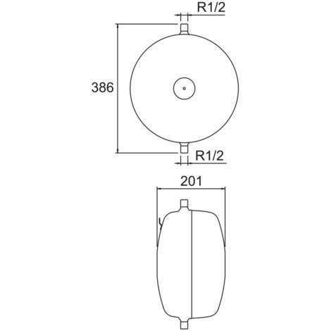 IMI Heimeier Pneumatex Druckausdehnungsgefäß weiß Aquapresso ADF 12.10