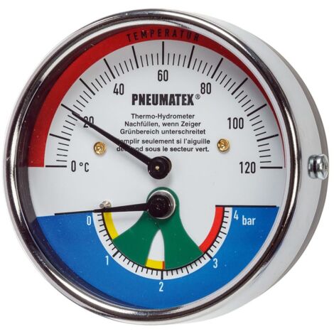 IMI Heimeier Pneumatex Thermohydrometer TH 4, 0-4 bar, 0-120 Grad C