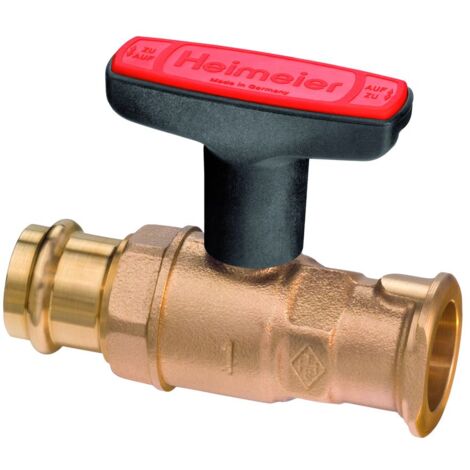 IMI Heimeier Pumpen-Kugelhahn Globo P-S 28mm Viega Pressanschluss x 1"