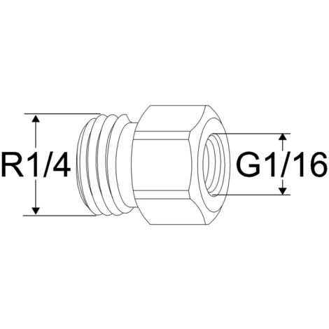 IMI Heimeier TA Übergangsverschraubung R1/4xG1/16