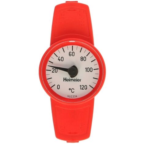 IMI Heimeier Thermometer für Globo H, P, P-S zum Nachrüsten bei DN 10 bis DN 32, Rot