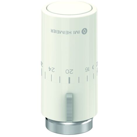 IMI Heimeier Thermostat-Kopf Halo weiß, mit Nullstellung