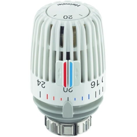 BANYO IMI Heimeier Thermostat-Kopf K weiß, Standard, Skala mit Temperaturwerten