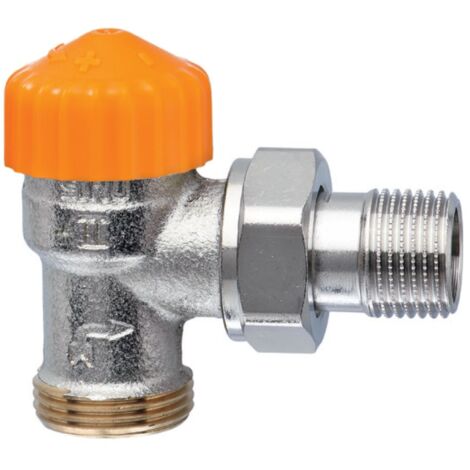 IMI Heimeier Thermostat-Ventilunterteil Eclipse, Eckform, DN 15, Außengewinde G3/4