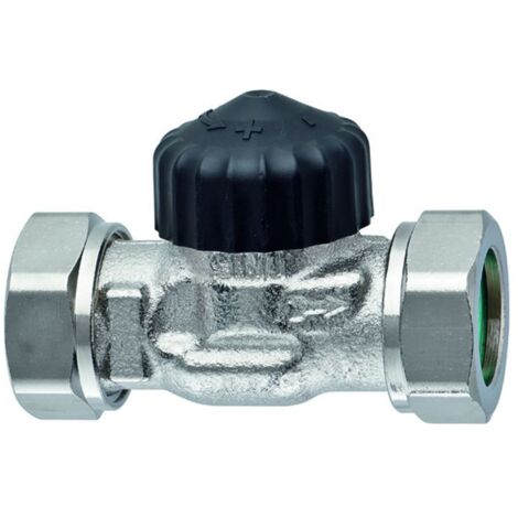 IMI Heimeier Thermostat-Ventilunterteil flachdichtender Nippelanschluss, DN 20, Kvs 2,50