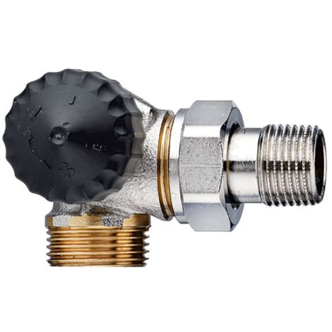 IMI Heimeier Thermostat-Ventilunterteil geregelt Widerstand, Winkeleck/links, Außengewinde G3/4