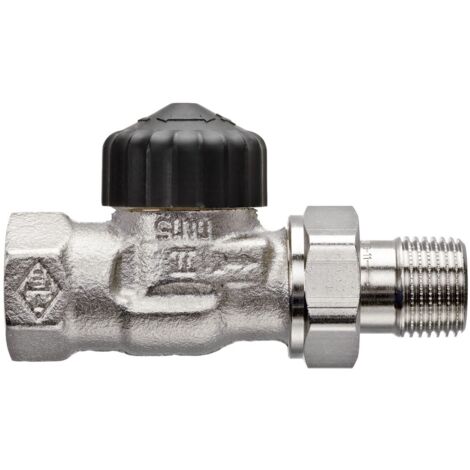 IMI Heimeier Thermostat-Ventilunterteil Standard, Durchgang, DN 15, vernickelt