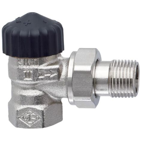 IMI Heimeier Thermostat-Ventilunterteil Standard, Eckform, DN 25, vernickelt
