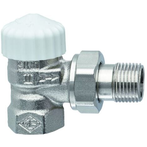 IMI Heimeier Thermostat-Ventilunterteil V-exact II, Eckform, DN 10, vernickelt