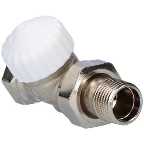 TA HYDRONICS IMI Heimeier Thermostat-Ventilunterteil V-exact II "kurz", Durchgang, DN15, vernickelt