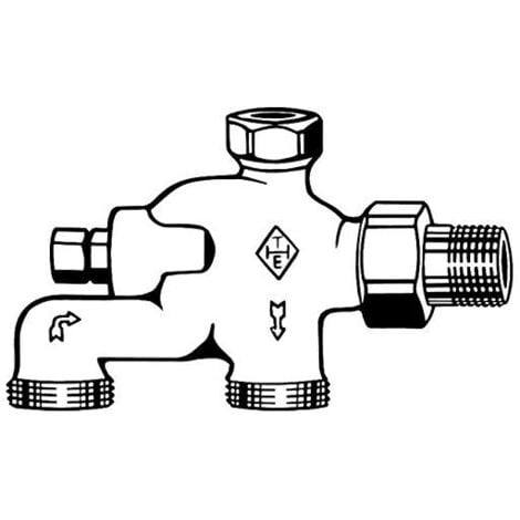 Imi Hydronics Heimeier E-Z Verteiler 1/2 f. Einrohr- u. Zweir.Heizungsanl. 389102.000