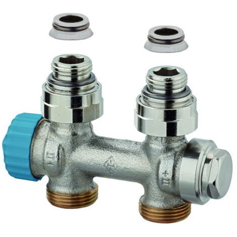 Imi Hydronics Heimeier Thermostatventil Badheizkörper, Einrohrsystem, DG1/2" 385402.000