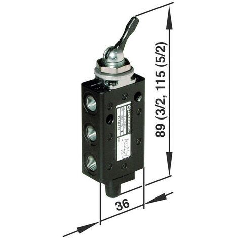 IMI NORGREN Mechanischbetätigtes Pneumatik-Ventil 03040302   Gehäusematerial Aluminium  1 St.