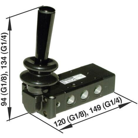 IMI NORGREN Vanne pneumatique à commande mécanique X3347802 Matériau du boîtier aluminium 1 pc(s)