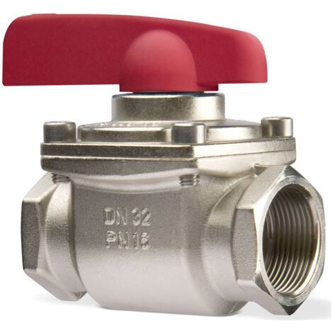 IMI TA Kugelhahn TA 900 iSi PN 16, DN 25, G 1, Kvs 65m³/h, roter Griff
