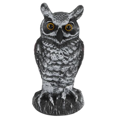 Imitierte Eulenfigur für den Garten, Vogelabwehrdekoration für den Außenbereich aus robustem Kunststoff