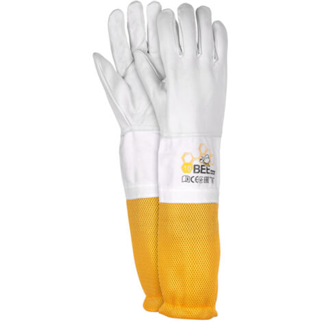 Imkerhandschuhe aus Leder 47,5cm Gr. 10
