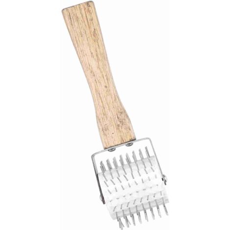 [Imkerwerkzeug] Entdeckelungswalze mit Spikes, 23 cm, Holz, Metall, Edelstahl, Kunststoff, abnehmbar für die professionelle Honiggewinnung