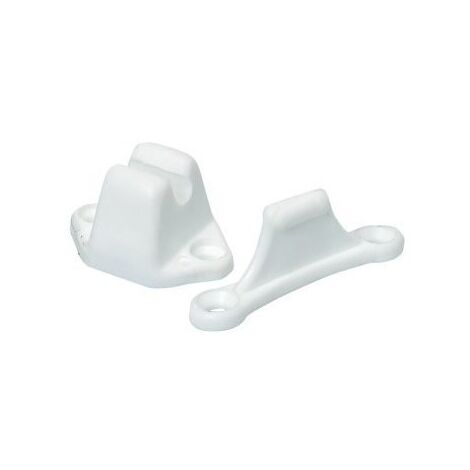 Imline – Arrêt de porte blanc en polyamide – Butoir pour caravane et camping-car – Résistant aux chocs – Fixation stable en conditions difficiles