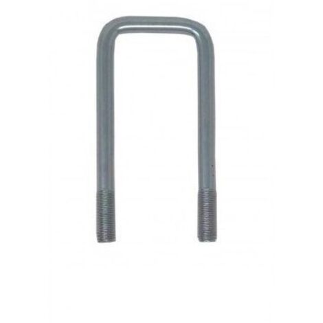 Imline – Bride tube carré 100x40 mm – Gond de fixation pour remorques – Compatible avec tubes de 10 mm – Fixation M10/25