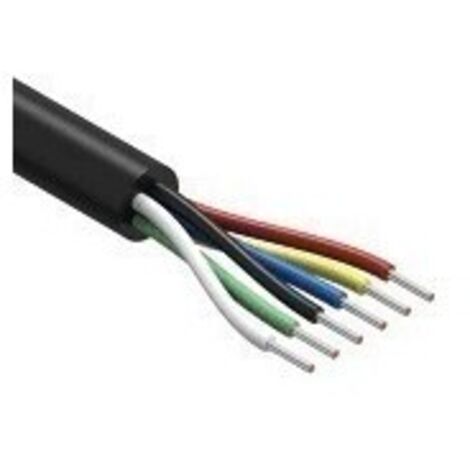 Imline – Câble électrique 6 conducteurs 6 x 1,5mm² – Pour remorques et caravanes – Connecte feux de signalisation et freins – Usage intensif