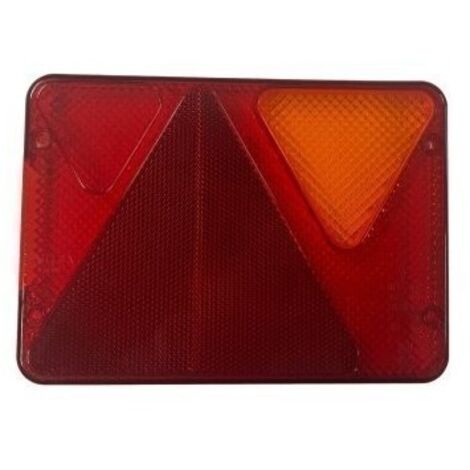 Imline – Cabochon de feu arrière AJBA RL80 droit – Feu homologué pour remorque et camping-car – Clignotant, feu stop, antibrouillard – Dimensions 190x135mm