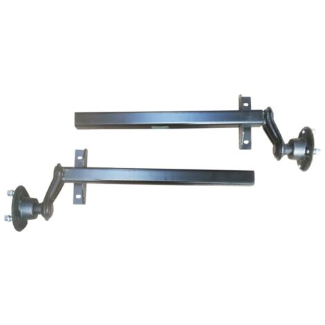 Imline – Demi-essieux remorque 500 kg – Entraxe 4 trous 115 mm – Corps en tube carré 50 mm – Installation rapide et ajustable - 4T115