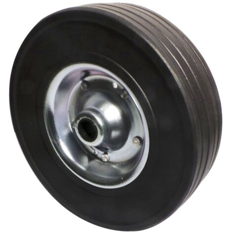 Imline – Galet jante métal 225x65x20mm – Roue jockey remorque – Charge 250 kg – Métal plein haute résistance pour durabilité