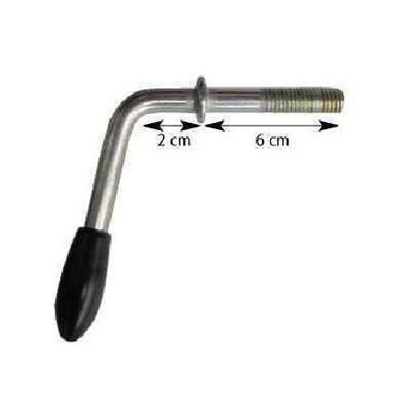 Imline – Poignée de serrage pour bride de roue jockey – Longueur filetage 60 mm – Compatible colliers 35/42/48 mm – Serrage sécurisé et durable