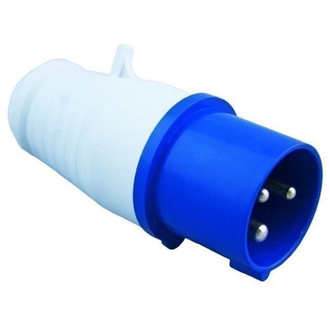 Imline – Prise fiche P17 mâle 230V – Intensité 16A – Connexion sécurisée pour camping-car et caravane – Fiche électrique durable